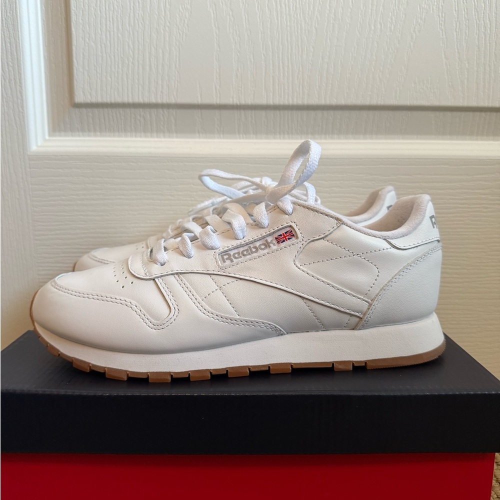 Reebok White Classic Leather Shoes